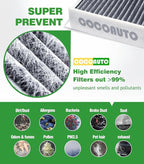 Cabin Air Filter for 2015-2025 Ford F150,2017-2023 F250 F350 F450 F550 Super Duty,2018-2023 Expedition Lincoln Navigator FL3Z19N619A FP79 FP9