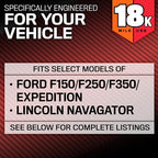 K&N Engine Air Filter:Long Life 18,000 Mile Replacement AirFilter:Compatible with 2007-2021 Ford/Lincoln Truck and SUV(F150, F150 Raptor,Expedition,Navigator, F250, F350, F450, F550, F650),KNA-2385