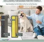 [PET FRIENDLY] AC4825 HEPA Filter B Replacement Compatible with Ger-mGuardian Filter Replace AC4820 AC4825 AC4300 CDAP4500 AC4850 AC4900 and More, 4x H13 HEPA w/ Activate Carbon+4x Extra Pre-Filters