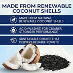 IPW Industries Inc. Bulk Activated Carbon for Aquarium & Water Filtration, 4x8 Mesh Coconut Shell Charcoal, Granular Activated Charcoal Water Filter, Replacement Carbon Water Filter Media - (5 Lbs)