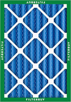 Filterbuy 20x24x4 Air Filter MERV 13 Optimal Smoke & Allergy Defense (4-Pack), Electrostatic Pleated HVAC AC Furnace Filters Replacement, Made in USA (Actual Size: 19.38 x 23.38 x 3.63)