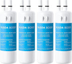 BOGDA W10295370A Water Filter Replacement Fit for EDR1RXD1, WHR1RXD1, Filter 1, W10295370, KAD1RXD1, P8RFWB2L, P8WB2L, P4RFWB, P5WB2L, 46-9081, 46-9930 Compatible with Whirl-pool Ken-more (4 Filters)