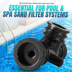 Replacement 154689 Pool Filter Air Bleeder Tee Assembly Compatible with Pentair Triton II TR140, TR50, TR60, TR100 | Air Filter Replace for S7S50, S8S70 | Pool Accessories for Sand Filters, 100 Pack