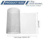 uxcell 6 Mesh 39" x 10" Woven Wire Mesh, 316 Stainless Steel Air Vent Filter Screen, Window Screen Mesh for DIY Projects Vents Cover Filtration Animals Fence