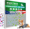 20x20x1 Air Filter Electrostatic Filter Reusable Washable HVAC AC Furnace Filter,MERV 8,Lasts a Lifetime, Healthier Home or Office(Actual Size:19.75x19.75x0.8 Inch)