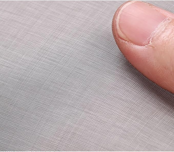 304 Stainless Steel Woven Wire Screen 250 Mesh, Fine Filter Cloth Panel, Durable Metal Mesh Fabric for Multi-Purpose Filtration