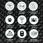 Premium Window Screen Replacement DIY KIT 39" 51" Blocks Rain, Pet Scratch, Pollen, Fine Dust 99%, 30Mesh Durable New Material, DIY Tools Included (51in X 190in-Magnet KIT)
