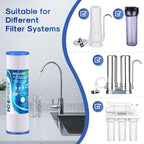 ICEPURE 20 Micron 10" x 2.5" Pleated Sediment Cartridge Replacement Universal Whole House Pre-Filter Compatible with R50, Dupont WFPFC3002, Whirlpool WHKF-WHPL, GE FXWPC, Any 10 inch RO Unit, 4PACK