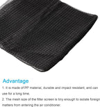 PATIKIL 47.2" x 23.6" Air Conditioner Air Filter Material, Plastic Dustproof Filtering Mesh Screen Replacement for Air Conditioning, Black