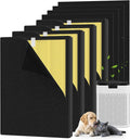 4 Packs KJ190L Pet Care Replacement Filter Compatible with MOOKA KJ190L Air Purifi-er, Washable 3-Stage Filtration for Smoke, Pollen, Dust, Hair, Activated Carbon for Odor & Dander Control, Yellow