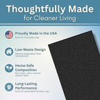 Activated Carbon Microwave Charcoal Filters - For GE Microwave Filter Replacement- Universal for Major Brands - Whirlpool, LG, KitchenAid, Maytag & More - 18" x 15", Cut-to-Fit, 2-Pack - Made in USA