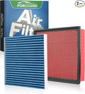 Cabin & Engine Air Filter Fit for Toyota Tacoma V6 2016-2023 Activated Carbon Cabin Filter Replacement CF10374 CA11895 Car Accessories