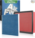 Cabin & Engine Air Filter Fit for Toyota Tacoma V6 2016-2023 Activated Carbon Cabin Filter Replacement CF10374 CA11895 Car Accessories