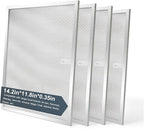 BPS1FA30 Range Hood Grease Filter 11-3/4" x 14-1/4" (4-Pack) Multi-layer Aluminum Mesh Filter,Replaces 99010299 NuTone Allure 30" WS1 QS2 and Broan QS1 30" by oneket