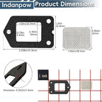 SRM-225 Spark Screen and Gasket Compatible with Echo 14586240630 Muffler Spark Arrestor Screen and 14586642031 Muffler Gasket (3 set)