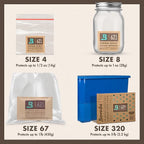 Boveda 62% Two-Way Humidity Control Packs For Storing 1 lb – Size 67 – 4 Pack – Moisture Absorbers for Storage Containers – Humidifier Packs – Hydration Packets in Resealable Bag