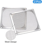 MECCANIXITY 92mm Computer Fan Filter Grills Stainless Steel Mesh Dustproof Case Cover for Computers, Pack of 2