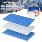 U0U 8 Pieces Paint Booth Filters,Portable Spray Booth Filter, Paint Booth Exhaust Filters for Replace Airbrush Spray Booths Paint Booth (16x7.25inch/8pcs)
