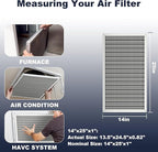 14x25x1 Reusable Air Filter, Electrostatic, Washable Lasts a Lifetime, Breathe Fresher Air in Home and Office HVAC AC Furnace Systems, Merv 8 (Actual Size: 13.5x24.5x0.82 Inch)