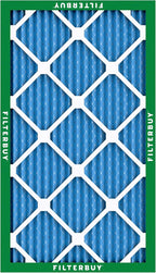 Filterbuy 10x20x1 Air Filter MERV 13 Optimal Smoke & Allergy Defense (2-Pack), Electrostatic Pleated HVAC AC Furnace Filters Replacement, Made in USA (Actual Size: 9.50 x 19.50 x 0.75)
