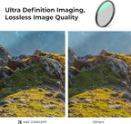 K&F CONCEPT 37mm Ultra-Low Reflectivity Polarizers Filter, 28 Multi-Layer Coatings Ultra-Slim HD Circular Polarizing Camera Lens Filter (Nano-X Series)