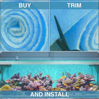 Big Kahuna Aquarium Filter Floss for Fish Tank Filters – Aquarium Filter Pad – 3/4-1 Inch Thick 12 Inch Wide 10 Feet Long - Media Roll for Healthy Water in Freshwater Aquariums or Marine Aquariums