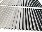 [2 Pack] Fits 24x6 Duct Opening | Steel Return Air Grille by Handua | Vent Cover Grill for Sidewall and Ceiling | White | HVAC Cold Air Intake Grille | Outer Dimensions: 25.75"W X 7.75"