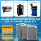 3 Pack 8 Oz Pro-C Aquarium Canister Filter Media Bag (Only Activated Carbon) for Penn-Plax Cascade Filter Parts, Also fits Eheim ECCO, Eheim Pro/Pro II, AquaClear 500 and FilStar Canisters