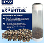 IPW Industries Water Softener Gravel - Garnet Filter Bed Media for Filter Tanks, Water Conditioners, and Water Softeners - Pure Filtration Grade Bedding Perfect for Backwashing Tanks (15 Lbs)