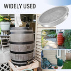 ANTOBLE Rain Barrel Screen, 6 Inch Ultra Fine Mesh Aluminum Rain Barrel Top Screen Filter Rainwater Collection DIY Rain Barrel Diverter Kit - Keep Mosquitos and Debris Out of Rain Barrel (2 Pack)