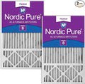 Nordic Pure 16x25x5 (Actual Size: 15 3/4 x 24 3/4 x 4 3/8) Honeywell/Lennox Replacement MERV 8 Air Filters 2 Pack