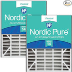 Nordic Pure 20x25x5 (Actual Size: 19 3/4 x 24 1/4 x 4 7/8) Air Bear Replacement 266649-102 MERV 14 Air Filters 2 Pack