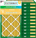 Filterbuy 18x30x2 Air Filter MERV 11 Superior Pet & Allergy Defense (12-Pack), Electrostatic Pleated HVAC AC Furnace Filters Replacement, Made in USA (Actual Size: 17.50 x 29.50 x 1.75)