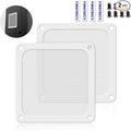 120mm Fan Filter PC Dust Filter for Computer Cooler/PSU/Routers PVC 50 Mesh, Magnetic Frame Dustproof Case Cover Fan Grills (PVC, 120 * 120mm, 2pcs, White)
