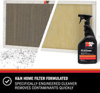 K&N HVAC Filter Cleaner: 32 Oz Spray Bottle Filter Cleaner and Refresher; Restores K&N Home Air Filter Performance; 99-6010