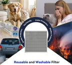 12x24x1 Reusable Air Filter, Electrostatic, Washable Lasts a Lifetime, Breathe Fresher Air in Home and Office HVAC AC Furnace Systems, Merv 8 (Actual Size: 11.38x23.38x0.82 Inch)