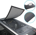 [4 Pack] 360x120mm PC Case Dust Mesh Filter, Magnetic Frame Computer Fan Dust Mesh PC Cooler Filter Dustproof PVC Cover Grills - Black