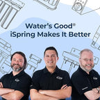 iSpring WGB32BM+AHPF12MNPT16X2 3-Stage Whole House Water Filter System, Reduces Iron & Manganese, Chlorine, Sediment Home Water Filtration System w/ 3/4'' Braided Stainless Steel Hose Connectors