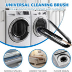 Full-Bristle Dryer Vent Cleaner Brush, Dryer Lint Brush and Lint Removal Tool for Trap and Duct, 49.21 Inches Flexible for Deep Cleaning to Remove Pet Hair & Lint and Improve Efficiency