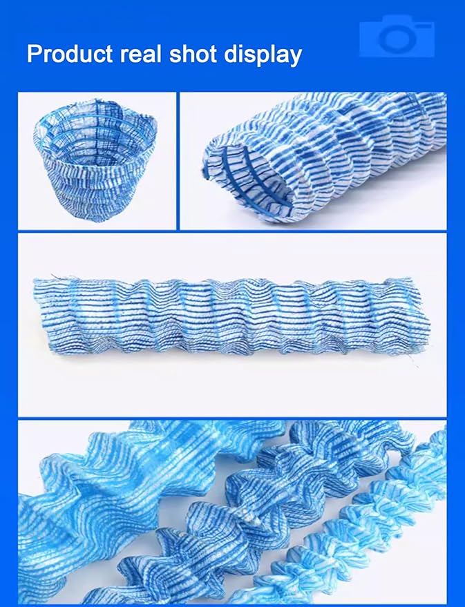 French Drain Pipe for Garden Lawn - 8cm (3in) Perforated Drainage Pipe, Soft Infiltration System for Yard, House, Construction Site, Sidewalk - 5m (16.4ft)