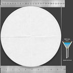 Qualitative Filter Paper 24 cm Quadrant Folded Filter Paper, Qualitative Grade 1 - ZENPORE Medium Flow 240 mm (50 Discs)