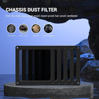 Dust Filter PC 90mm for Computer Cooler/PSU/Routers Nylon 80 Mesh, Magnetic Frame PC Fan Dust Mesh Cooler Filter Dustproof Computer Fan Grills (Nylon, 90 * 90mm, 5pcs, Black)