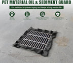 PET Storm Drain Filter-47.2x47.2x23.6in Oil & Sediment Guard with 4 Lifting Loops,Square Witches Hat Catch Basin Filter for Parking lot Street Construction Site Industrial Plant
