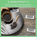 48 Packs Replacement Activated Charcoal Distiller Filters Coconut Shell Activated Carbon Filter Sachets Compatible with Countertop Water Distiller Models