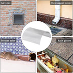 304 Stainless Steel Woven Wire Mesh,304 Stainless Steel Woven Wire Mesh,14 Mesh Rodent Control Cage Net Garden Insect Screen Corrosion-Resistant Filter - 1.54mm Hole