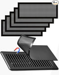 6-Pack Black Magnetic Vent Covers 4.7x10.2 Inch - Universal Fit for Floor, Wall & Ceiling Registers (5"-6" Width x 10"-12"Length) | High Airflow Mesh Design | Tool-Free Easy Installation