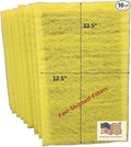Fast-Shipped-Filters 10 Pack 14x36 Replacement Filter Pads Compatible with MicroPower Guard One Hour Air Cleaner Refill Yellow (10, Yellow, 14x36)