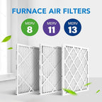 LotFancy 14x20x1 Air Filter MERV 13 6-Pack, Electrostatic Pleated HVAC Furnace Air Filter, Captures Pet Dander Smog Smoke, Actual Size: 13.75"x19.75"x0.75"