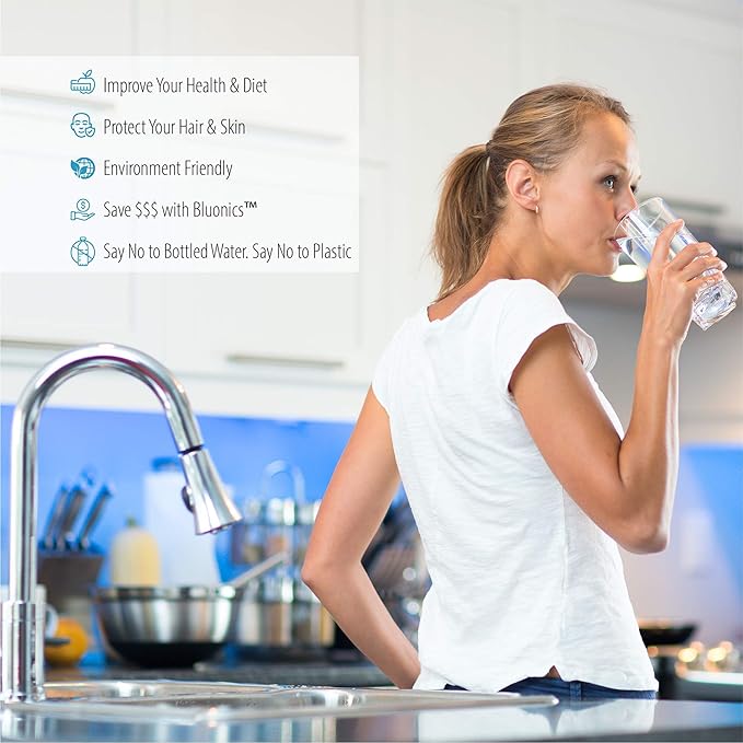 Bluonics 4.5 x 20" Carbon Block Water Filters 6 pcs 4.5" x 20" Cartridges for Chlorine, Taste and Odor