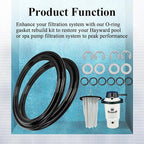 2 Pcs Diaphragm Gasket, Fits Hayward Perflex DECX5000G,EC40AC,EC50,EC50C,EC50A,EC50AC Series Extended DE Filter,W/ECX1014A Bump Shaft Kit ECX1011 ECX9611246 ECX1014,Part NO. HAY-051-1507,EC-50C,EC-40C